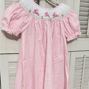 Petit Bebe Pink Bunny Dress - 3T EUC
